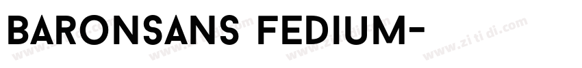 BaronSans fedium字体转换